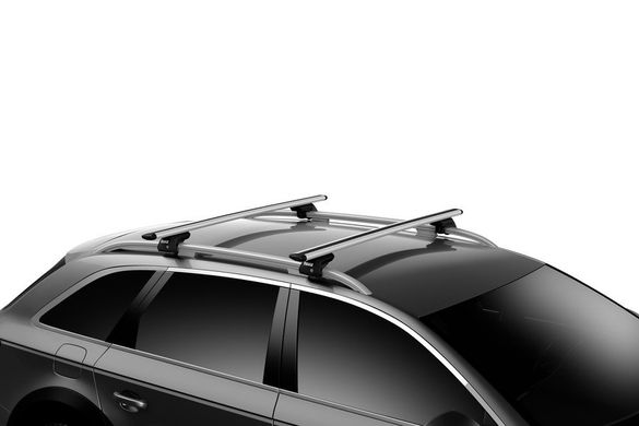 Багажник Thule Evo WingBar для автомобилей c рейлингами (Серебристый) цена 14 298 грн