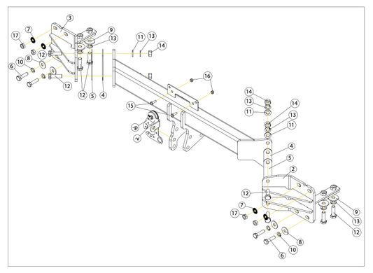 Фаркоп BYD Seal U - GDW 2811T60 () ціна 33 902 грн