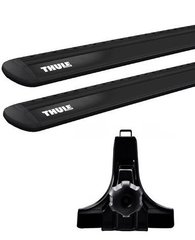 Багажник Thule Wingbar Evo для автомобілів c водостоками (Black) ціна 13 398 грн