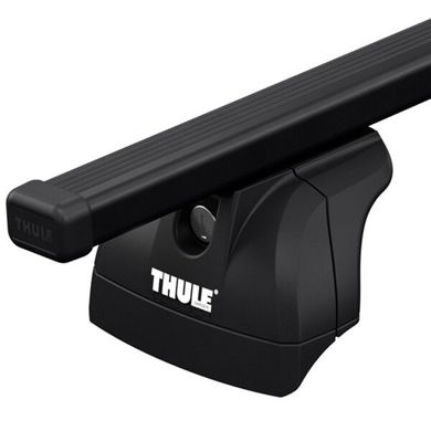 Багажник Thule Evo SquareBar для автомобилей c интегрированными рейлингами (Черный) цена 12 797 грн