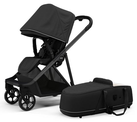 Дитячий візочок з люлькою Thule Shine (Black on Black) ціна 34 999 грн