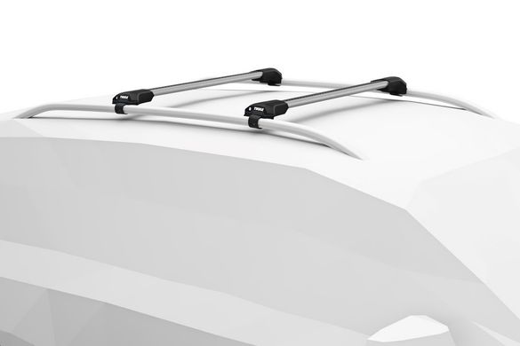 Багажник Thule Edge WingBar для автомобілів c рейлінгами (Сріблястий) ціна 18 498 грн