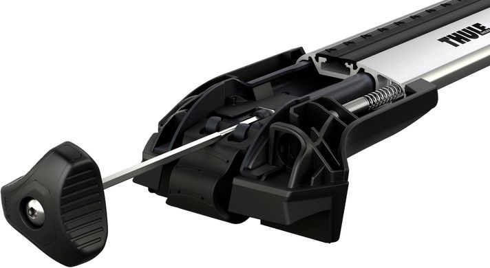Багажник Thule Edge WingBar для автомобілів c рейлінгами (Чорный) ціна 20 498 грн