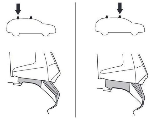 Монтажный комплект Thule Kit 145001 для Toyota Prius (mkIII) 2009-2015 (TH 5001)