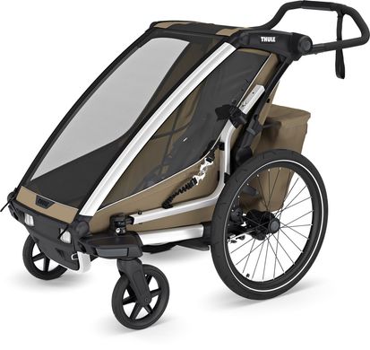 Детская коляска Thule Chariot Cross 2 (Faded Khaki) цена 49 999 грн