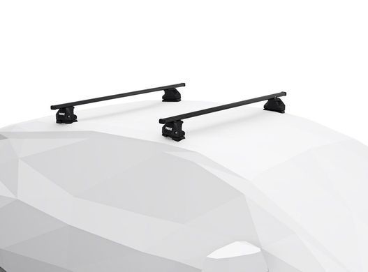 Багажник на дах Thule SquareBar Evo для Volkswagen Caddy (mkIII) 2003-2020 штатні місця