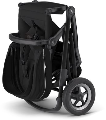Універсальна дитяча коляска Thule Sleek (Midnight Black on Black) ціна 29 999 грн