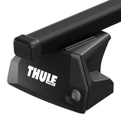 Багажник Thule Evo SquareBar Flush Rail для автомобілів з інтегрованими рейлінгами (Чорный) ціна 13 197 грн
