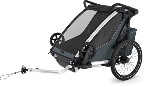 Дитячий візочок Thule Chariot Cross 2 (Dark Slate) ціна 55 999 грн