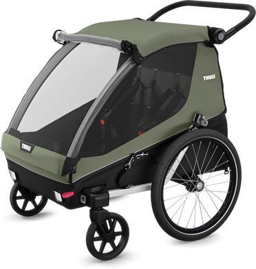 Дитячий візочок - причіп Thule Courier (Vintage Green)