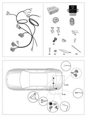 Фаркоп Audi A6 - Oris 400066