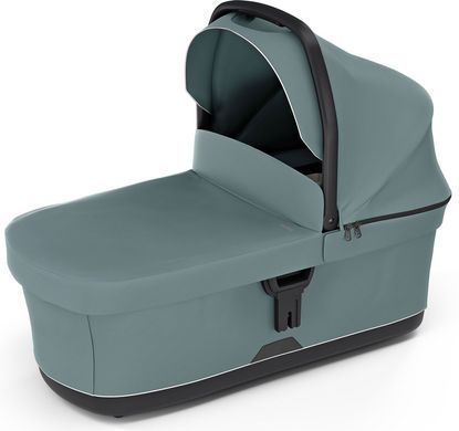 Детская коляска Thule Urban Glide 4-wheel (Black/Mid Blue) c люлькой Bassinet (Mid Blue)