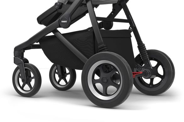 Універсальна дитяча коляска Thule Sleek (Gray Melange on Black) ціна 29 999 грн