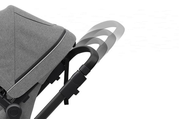 Универсальная детская коляска Thule Sleek (Gray Melange on Black) цена 29 999 грн