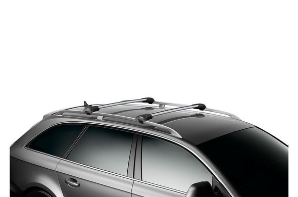 Багажник Thule Edge WingBar для автомобілів c рейлінгами (Сріблястий) ціна 17 299 грн