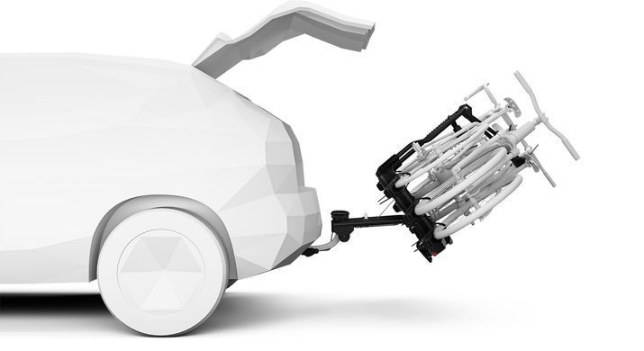 Велокріплення на фаркоп автомобіля Thule EasyFold 3 (9451) + Adapter (9447)