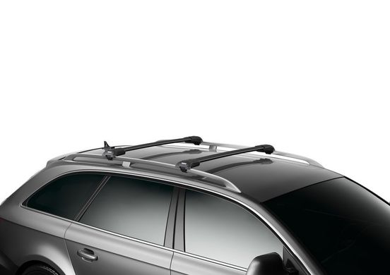 Багажник Thule Edge WingBar для автомобілів c рейлінгами (Чорный) ціна 18 399 грн