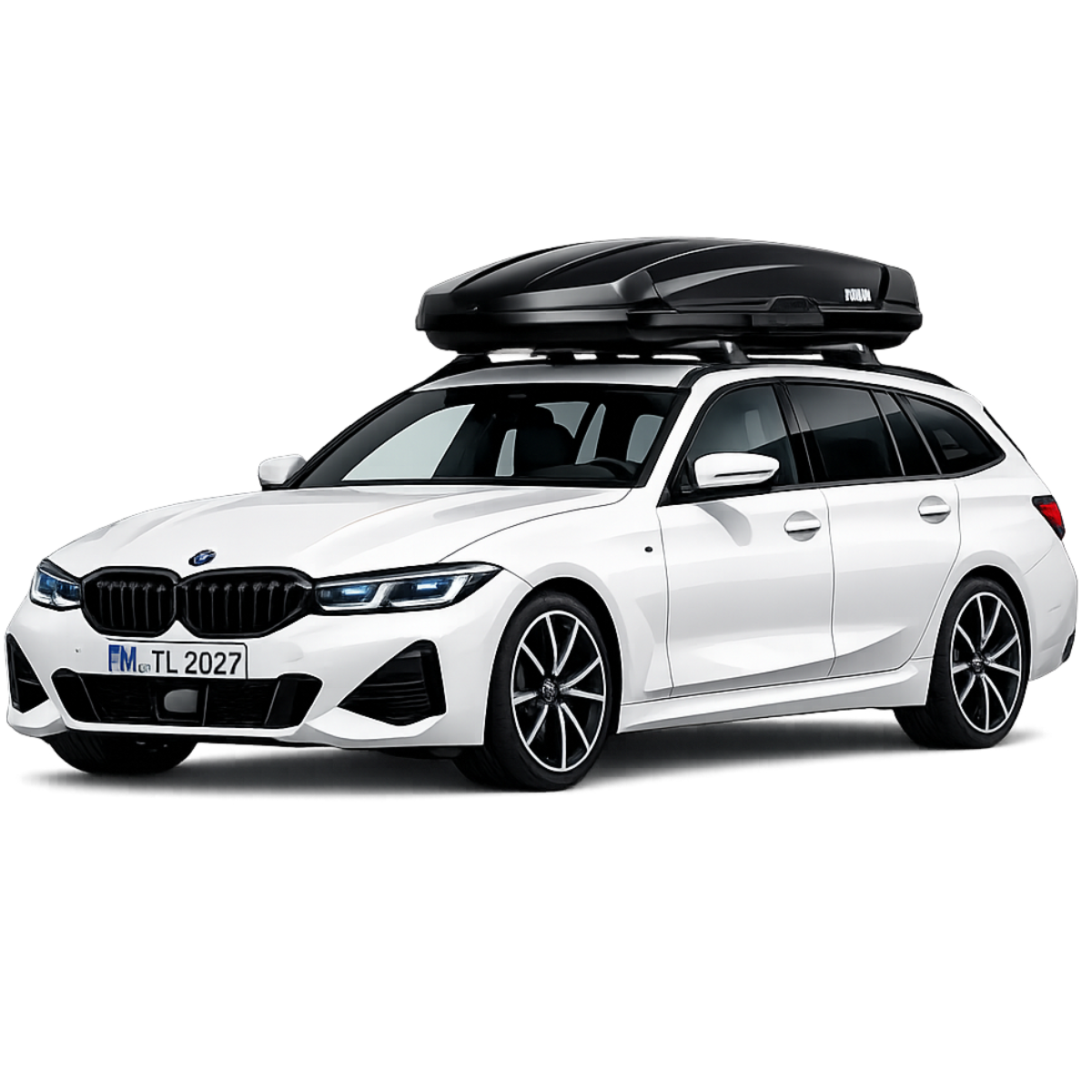 Глянцевий чорний автобокс Thule Vector
