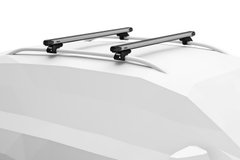 Багажник Thule Evo SlideBar для автомобилей c рейлингами (Серебристый) цена 19 498 грн