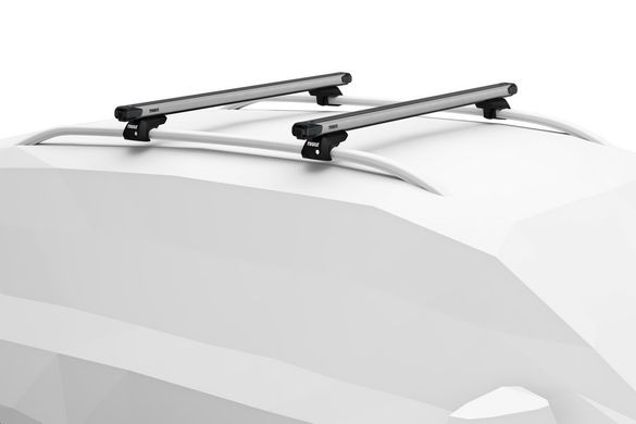 Багажник Thule Evo SlideBar для автомобілів c рейлінгами (Сріблястий) ціна 19 498 грн