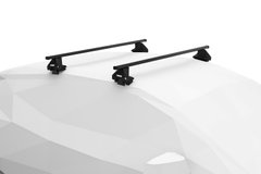 Багажник Thule Evo SquareBar для автомобілів з гладким дахом (Чорный) ціна 13 197 грн