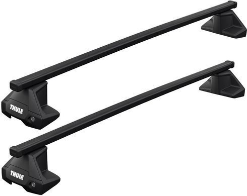 Багажник на дах Thule SquareBar Evo для Volkswagen Polo (mkV)(5-дв.) гладкий дах