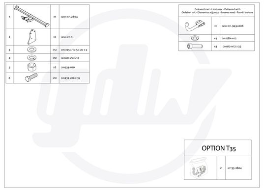 Фаркоп Maxus Mifa / Euniq 6 - GDW 2804T35 () ціна 29 052 грн