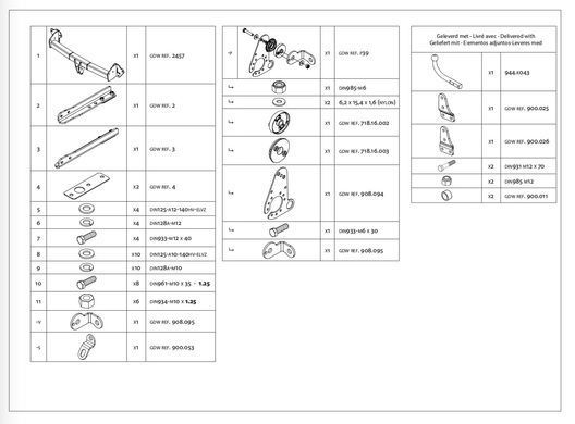 Фаркоп Subaru Forester - GDW 2457