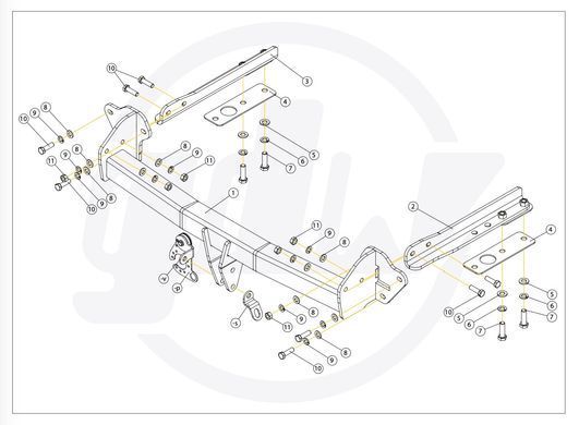 Фаркоп Subaru Forester - GDW 2457