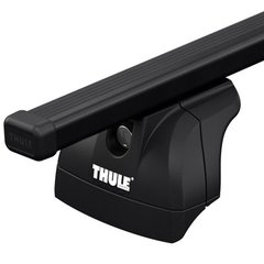 Багажник Thule Evo SquareBar для автомобилей cо штатными местами (Черный) цена 12 397 грн
