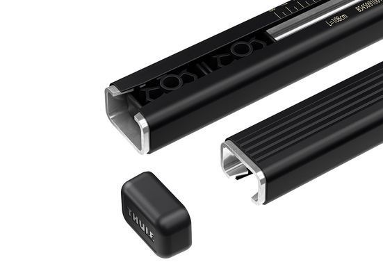 Багажник на дах Thule SquareBar Evo для Porsche Taycan (mkI) 2019&rarr; штатні місця