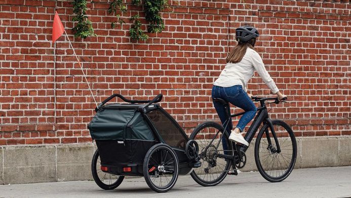 Мультиспортивная коляска-велоприцеп Thule Chariot Cab 2 (Cypress Green)
