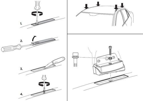 Монтажный комплект Thule Kit 3015 для Ford Focus (mkII) 2004-2011 / C-Max (mkI) 2003-2010 (TH 3015)