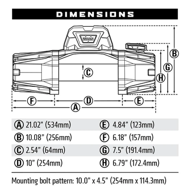 Лебедка WARN VR EVO 8