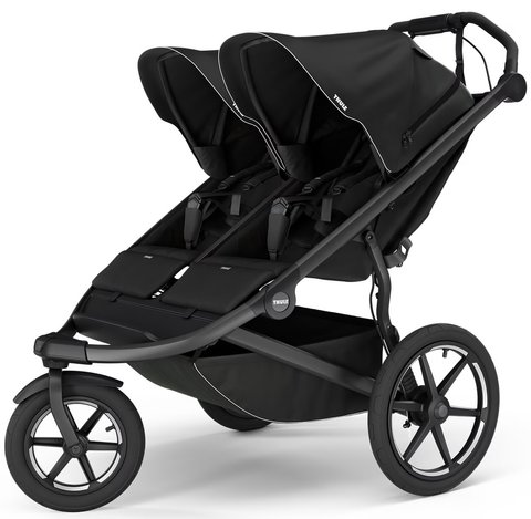 Дитяча коляска для двійні Thule Urban Glide 3 Double (Black) ціна 39 999 грн