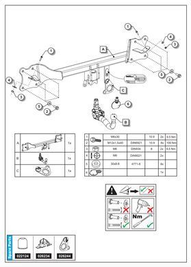 Фаркоп Volkswagen Touareg - Oris 052333