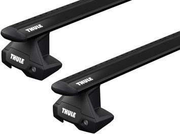 Багажник на крышу Thule WingBar Evo Black для Chevrolet Spark (mkIII); Ravon R2 (mkI) 2016&rarr; гладкая крыша