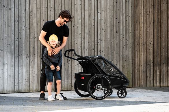 Мультиспортивная детская коляска Thule Chariot Sport (Black) цена 40 799 грн